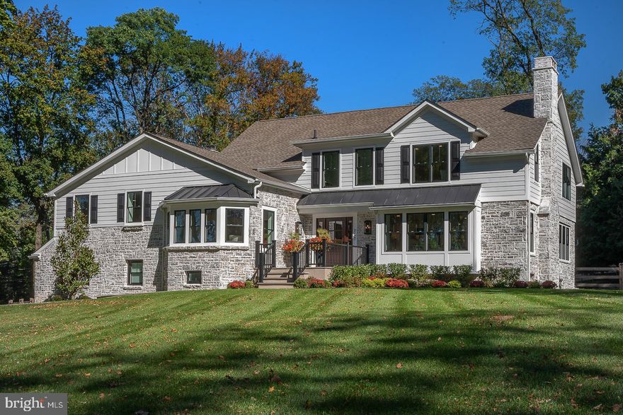 Welcome to this stunning home located in the prestigious Main Line area of Radnor Township. This exquisite residence offers a luxurious and spacious living experience inside and out.  Attention to detail was made throughout the extensive renovation and expansion.  Step inside and be greeted by designer finishes and an abundance of natural light. The chef's kitchen is a culinary dream, boasting an oversized island, quartz countertops, and professional-style appliances.The home provides a stylish and inviting space whether you're hosting a dinner party or enjoying a casual meal with family.   Steps away there is a family room with custom bar, built-ins, fireplace and flagstone patio leading to the pool.  This space also offers a pool changing room with full bathroom and washer and dryer area.   The primary suite is a true retreat, complete with a soaking tub, oversized shower, and two walk-in custom closets. Additionally, there are 5 other bedrooms and a second laundry room.  Additionally, there is a finished lower level bonus area that can be used as an exercise room, media room or kids play zone.  Outside, you'll find a covered flagstone porch with a fireplace, perfect for enjoying the outdoors year-round. The flagstone patios and fire pit provide ample space for entertaining and relaxation. The 1.6-acre manicured lot offers endless possibilities, with enough room to add a pool house or tennis court. The mature landscaping adds beauty and privacy to the property. Located in Radnor Township, this home is situated in a highly sought-after area known for its excellent schools and convenient access to local resteraunts, shopping,  the train to downtown Philadelphia and quick commute to Philadelphia International Airport.  Don't miss the opportunity to own this exceptional Main Line property.  Schedule your private showing today and experience luxury living at its finest.