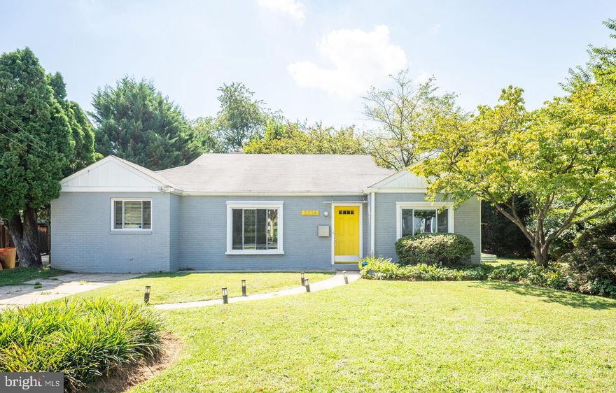 Easy one-level living inside the Beltway in Chevy Chase. Sun-filled 3BR/2BA with den sited on a large corner lot in a cul-de-sac neighborhood. Open floor plan with large kitchen that opens to private deck and backyard with large cherry blossom trees. Updated primary bath features Porcelanosa tile. Newer hardwood throughout main living areas. Good attic storage space. Only 2.2 miles to Medical Center Metro and 2.6 miles Bethesda Metro. to Easy access to Beach Drive, Rock Creek Park, downtown Bethesda and Silver Spring. Just over a half mile walk to Starbucks, Amazon Fresh and the planned Purple line stop on Connecticut Avenue. BCC school district. In zone for the North Chevy Chase Swimming Pool Association.