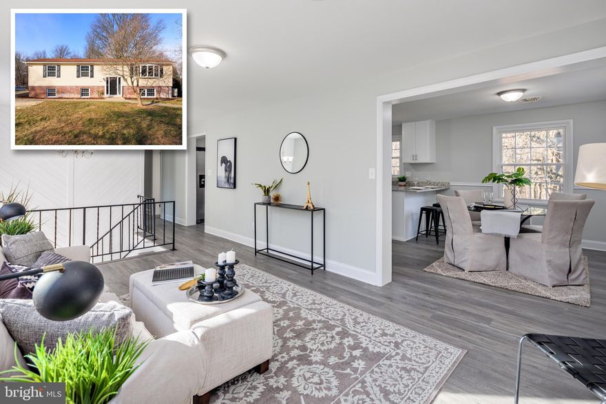 Beautifully renovated single family home on a quiet street backing to woods! Enter into your light filled foyer leading to your living area with new luxury vinyl plank flooring that seamlessly flows throughout the upper level. Enjoy a remodeled kitchen with custom white shaker cabinetry, granite counter tops, and stainless steel appliances that opens up to your formal dining area. On the upper level off of the main living area you will find two generously sized bedrooms, a renovated hall bathroom with custom ceramic tile, and a master suite with en-suite bathroom. On the lower level you will enjoy a large second living area with tons of space for entertaining and hanging out. The lower level also features three additional bedrooms and an additional full remodeled bathroom.   Enjoy a ton of yard space that quietly backs up to the woods. There have been many updates made to this home so you can pack your bags and move right in. House is vacant and easy to show so schedule your showing today!