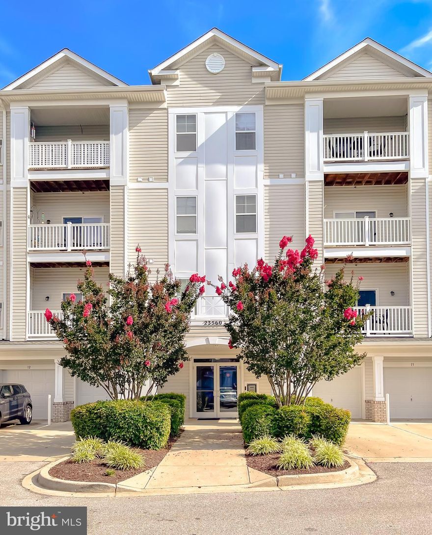 Located in The Residences at Wildewood, this condo offers easy access to nearby amenities such as shopping, restaurants, a movie theater, parks, and more. Close to Solomons Island and Patuxent River NAS. Everything you need is right at your fingertips! This unit features 2 bedrooms and 2 bathrooms. Other highlights of this residence include in-unit laundry, new carpet, fresh paint, blinds, balcony, and more! HVAC has just been cleaned and serviced, dryer vent cleaned, hot water heater serviced, and a new garbage disposal and kitchen faucet has just been installed. Outside, discover the convenience of your private garage, providing secure parking and additional storage space. With elevator access, coming and going is effortless, making this condo an excellent choice for those seeking both comfort and convenience. The condo association fees include your public water and sewer, trash removal, exterior maintenance and grounds maintenance. There is also a clubhouse, playground, dog park, and fitness center for you to enjoy! New roof installed on the building in June 2024.
