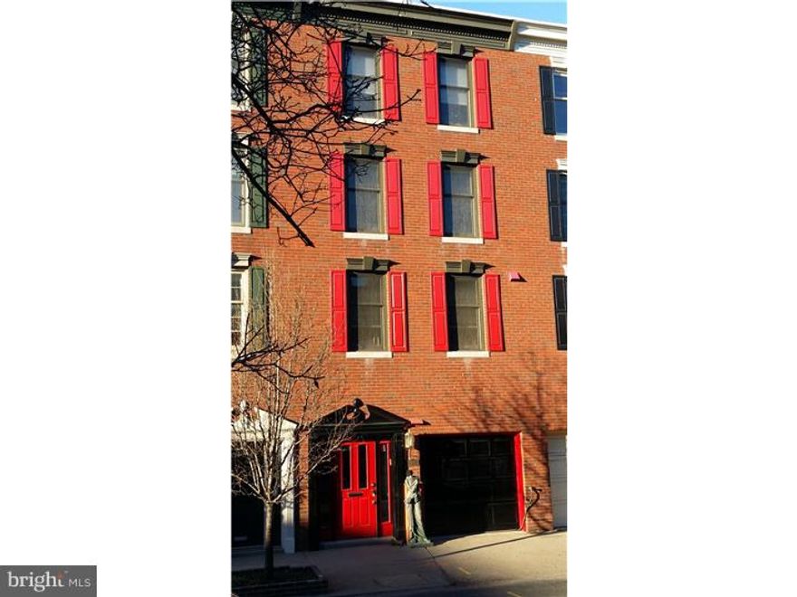 Spacious & elegant 4 sty TH in Rittenhouse, built by Kostas Macos, offered by original owner. Painstakingly maintained & recently renovated. 1st fl. 30 ft. marble entrance, garage, 10 ft. of coat closet, mechanical/laundry room, French doors to gracious library with wall of storage closets, extensive custom cabinetry, rear wall of glass opening out to a spectacular customized container garden, new Trex fencing, beautiful planted containers with Rain Bird watering system, custom tiled floor. 2nd fl., formal living room w/ 10 ft. ceilings, fireplace flanked by French doors to Juliet balconies,  custom 12" dentil molding throughout, formal Dining Room, brand new custom kitchen w/ 6 burner Wolf dual fuel, convection, 48" professional range, Wolf range hood, Sub-Zero, Wolf Micro, Fisher & Playkel dishwasher, custom sink by Julian, custom Chinese island dining table w/ storage, custom cabinetry, Calcutta marble countertops & back splash, Swarovksy crystal light fixtures.  3rd fl., rear bedroom suite with 8 feet of closets, white marble bath, walk-in closet, front bedroom and hall bath and linen closet. 4th fl.., rear MBR Suite w/ 16 ft. of wall closets + outfitted walk-in closet, Travertine spa bath with shower stall, whirlpool tub, double sinks. Front bedroom with laundry closet w/ LG front loaders + closet with wet bar for roof deck. Roof: Large deck w/ 360 degree unobstructed views of the city and skyline. Has phone, electric, and water.