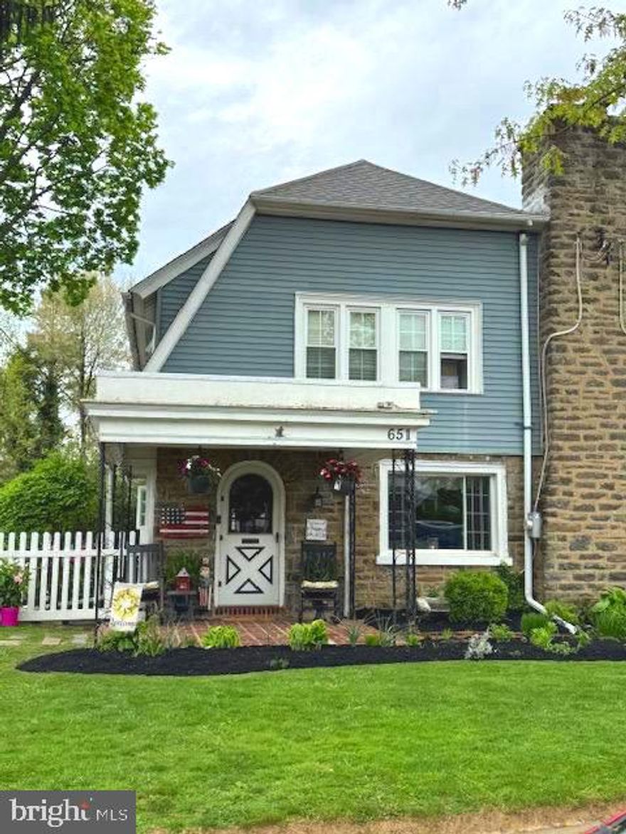 Nice oversized twin in Rowland Park. Nicely maintained With upgrades throughout. The yard is filled with beautiful flowers and lots of space and a huge patio. There is a two gar garage.   Come inside to a huge living room with a gorgeous stone fireplace. The dining room is perfect for dinner parties. For your informal meals there is a cozy breakfast room.  Upstairs there are four large bedrooms with nice sized closets. There are hardwood floors throughout, lots of windows to let in light and ample closets for storage and a nice finished basement with a powder room. Close to schools, shops and transportation. This one won't last long and pictures to follow.                  Settlement Based Upon Seller Finding Suitable Housing!