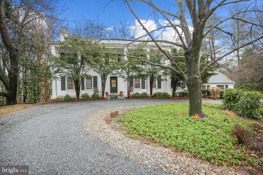 BACK ON THE MARKET!! FANTASTIC NEW PRICE!!  GREAT OPPORTUNITY!!  Welcome to one of the best kept secrets in Willerburn Acres!  Stately brick colonial with columns, circular drive and side load garage beautifully set back on a .69 acre lot backing to Cabin John Regional Park! Outdoor spaces include front porch and deck with connecting steps to the yard!  Over 5,100 finished square feet inside!   8 bedrooms, 5.5 bathrooms!  Large rooms throughout this special home.  Hardwood floors throughout most of the main and upper levels.  Fabulous home for everyday living as well as entertaining!  Main level features spacious gourmet kitchen with granite counter tops, spacious island with gas cooktop, ceramic floors and lots of cabinets and built ins.  Appliances include gas cooktop, double wall oven, warming drawer, built-in microwave, and dishwasher.  Breakfast area with large window overlooking the front porch.  Family room features custom built-ins and gas fireplace with mantel featuring floor to ceiling glass tile and slider to the deck.  Living room with lots of natural light and wood burning fireplace.  Dining room with built-ins and picture window facing the yard and Cabin John Park.  Updated powder room off the foyer features glass tile from top of vanity to the ceiling.  The annex addition includes 2 bedrooms, each with en suite bath and shared kitchenette in between.  The larger of the 2 bedrooms has built-ins, its own access to the deck and a fully handicapped accessible bath.  The skylights in the connecting hallway provide lots of natural light and connecting door to a 2 car side load garage.  A great space with many possibilities, - main level primary bedroom, in-law apartment, in home office or au pair suite!  Upper level features a spacious primary suite with ceiling fan, walk-in closet, dressing/makeup area and full bath with separate tub and shower!  4 additional bedrooms on this level including 1 bedroom with dual access, from both the primary bedroom and the hallway; this bedroom can be an office, a nursery or even converted into a huge walk in closet!  Updated hall bath with salad bowl sink and ceramic tile.  Huge upper level laundry room with built-ins and linen closet – and potential space to add another full bath!  Finished lower level features huge rec room with fireplace and slider to private yard, spacious bedroom, full bath and large storage/utility room. Please note: Not pictured 2nd bedroom and 2nd full bath on main level - part of the annex addition.
Convenient location, - close to parks, places of worship, restaurants, public and private schools, shopping, and trails!  Easy access to public transportation, 270 and 495!  Located in the award winning Beverly Farms ES, Herbert Hoover MS and Winston Churchill HS cluster!