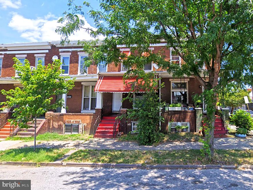 ONLINE AUCTION: Bidding begins 07/03/2025 @ 10:00 AM. Bidding ends 07/07/2025 @ 12:20 PM. List Price is Suggested Opening Bid. 2 Story Porch-Front Townhouse located in the East Baltimore Midway area of Baltimore City. Residents can enjoy the nearby attractions such as Clifton Park, Clifton Park Golf Course, John Hopkins University, Northeast Market, & John Hopkins Hospital. Property is Rented. Easy Access to Major Traffic Artery North Ave. Deposit: $5,000.