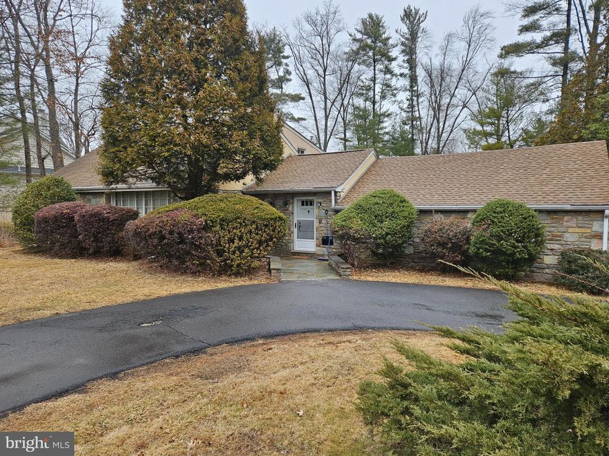 Stone front Cape Cod ESTATE SALE. Property is located in Horsham Township and is being sold As-Is Condition. There is a foyer entrance with tile floor and large closet with access to a two-car garage. There is an additional storage area, 20 x 16, with sliding door to rear yard and side door to kitchen patio.  In foyer, there is a step up to a large living room with large windows, cathedral ceiling, real wood beams and stone fireplace with built in log box. Kitchen has original wood cabinets and a Formica countertop. there is an electric range, D/W, refrigerator and washer & dryer.  There is access to rear porch and large yard. On first floor there is a bedroom, bath with ceramic tile walls and floor and a tub with shower. There is also a Den with real wood beams. On second level there is one bedroom with ceiling beams, built in A/C, walk in closet. The second bedroom has a closet.  All rooms have plenty of windows. This hall bath also has tile walls and floor stall shower. Basement level has block walls, oil tank, Lennox up-dated hot air heater, 50 gal. hot water tank and 100 AMP electric service with circuit breakers.  There is a  Bilco door basement exit. Property is located close Talamore Country Club.
Property is an ESTATE SALE needs work and TLC - being SOLD in the AS IS Condition with great possibilities.
Seller is requestioning Buyer to order Title Insurance at Germantown Title, 502 W. Germantown Pike & North Wales Road, East Norriton thru Jessica Davis - (610) 631-1540 ( preliminary search has been performed )