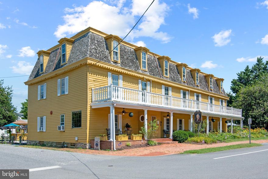 The Historic Robert Morris Inn – America’s Oldest Full-Service Inn
Waterfront Hospitality Legacy | Oxford, Maryland | Est. 1710

Step into history with the Robert Morris Inn, America’s oldest full-service inn, perfectly situated on the Tred Avon River in the heart of Oxford—a picturesque seaport town founded in 1666. Built as River View House in 1710 and operating as an inn since 1800, this landmark property is named for Robert Morris Jr., a Founding Father and financier of the American Revolution.

Directly across from the historic Oxford-Bellevue Ferry, the inn combines colonial charm with modern amenities and ongoing upgrades—creating a truly unique and successful waterfront destination.

Property Highlights:
14 guest rooms, all with private en suite baths, including several suites.

Newly renovated private suite with luxury finishes and expansive river views.

The Financier Restaurant – a beloved, full-service dining venue with historic character.

New bar, banquet room, and private dining room – ideal for events and group bookings.

Elegant public spaces with fireplaces, original woodwork, and broad water views.

Located on prime Waterview lot with potential for future expansion or retail use.

Situated in affluent Talbot County, a premier Eastern Shore destination.

Recent Improvements:
Extensive upgrades to the commercial kitchen.

New bar, banquet, and private dining rooms to expand hospitality offerings.

New boiler for heat and hot water.

All guest rooms have been refreshed. 

Fresh paint and updated furnishings in several public spaces.

Ongoing cosmetic and infrastructure improvements.

This is a rare chance to own a thriving, historically significant inn and restaurant with unmatched character and commercial opportunity. The Robert Morris Inn is not just a property—it’s a living piece of American history and a turnkey business ready for its next visionary steward.