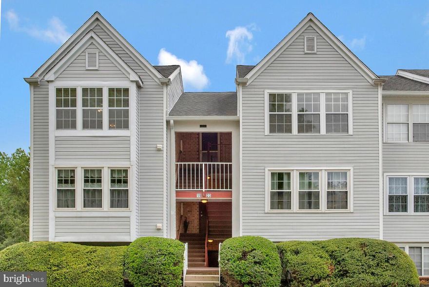 One of the largest floor plans in Red Fox Farms condo community with a single unit on each level of the building allowing for a private entrance, soaring ceilings with skylights brings in lots of natural light, wood burning fireplace, spacious eat-in kitchen with bar and windows spanning the width of the kitchen, access to the deck from the living room and the primary suite with treetop views and windows on 3 sides of the building. A dedicated parking spot (#23) in front of the building plus there is plenty of guest parking. It is ready for renovation. Seller prefers cash offers and As Is. HVAC needs to be replaced.