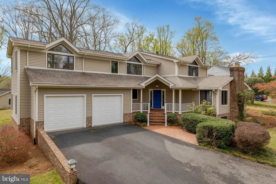 Welcome to this handsome custom-built contemporary style home, with 4 bedrooms and 2.5 bathrooms, situated on a 1 acre lot.  A tranquil location and setting, yet so close to INOVA Fairfax Hospital and the beltway.  Approximately 4,000 finished square feet, this home has been thoughtfully expanded and updated by the current owners. The main level offers a spacious open floor plan with vaulted ceilings and newly refinished hardwood floors. The gourmet kitchen features new Quartz countertops,  a large kitchen island and a light-filled eat-in area, overlooking the back yard.   The magnificent family room with vaulted ceilings and picture windows is the focal point of the home -- also full of natural light and with a stunning view of the back yard, fringed by mature trees.  The front living  room features open beams and a wood burning fireplace and there is a separate adjacent dining room for formal entertaining.   The upper level contains a large primary suite, with plenty of closets and a bathroom with a soaking tub and separate shower.   There are 3 additional bedrooms and a hall bathroom.  New carpet installed March 2025 on upper level. This home has an expansive lawn area in the backyard. The oversize shed can be used as a workshop and also is set up to store a tractor mower. 2 car garage.  Prime location near major commuter access points, within 1/4 mile of, 495, 66, and route 50 as well as the Mosaic District and Dunn Loring Metro Station.  OFFERS, if any by Monday April 7, at 5pm