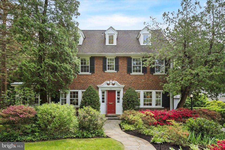 Interior photos are now available. Be sure to watch the full motion video.  Welcome to 252 Hathaway Lane—a classic center hall Colonial nestled in one of Wynnewood’s most desirable neighborhoods and zoned to the award-winning Lower Merion School District. Set along tree-lined streets with sidewalks in every direction, this charming home with large backyard and mature gardens offers the perfect blend of timeless appeal, everyday functionality, and unbeatable walkability.

With both the Wynnewood and Ardmore SEPTA stations just a short walk away, commuting to Center City or exploring nearby suburbs is effortless. Just beyond your doorstep, enjoy all the Main Line has to offer—Trader Joe’s, Whole Foods, Suburban Square, Lower Merion High School, and the vibrant boutiques and eateries of downtown Narberth. Even the beloved Narberth playground and community events are just a sidewalk stroll away.

Step inside to a gracious foyer with a recessed staircase that sets a welcoming tone. To the left, a sunlit formal living room with a gas fireplace provides an inviting space to unwind. Just beyond, a bright and flexible sunroom offers endless possibilities—ideal as a playroom, music room, home office, or even a private professional practice space, thanks to an existing zoning variance and separate entrance.

To the right of the foyer, a formal dining room flows easily into the eat-in kitchen, creating a great setup for everyday meals or holiday entertaining. Tucked behind the kitchen, a spacious family room addition serves as the heart of the home, with two full walls of built-in bookshelves and storage. From here, step outside to a flagstone patio and an expansive, flat, fenced-in yard—perfect for summer gatherings, kids at play, or simply enjoying the outdoors.

Upstairs, the second floor offers a primary suite with three closets, built-in chests of drawers, and a private en-suite bath. Two additional bedrooms and a full hall bath complete this level. The third floor features two more charming bedrooms—each with built-in shelving—and another full bathroom, ideal for guests or flexible living arrangements.

The basement provides laundry, ample storage, and room for a workshop as well as a darkroom. Outside a 22KW whole house generator (for stress free storms), a detached two-car garage and generous driveway parking complete the package.

Lovingly maintained by the same family for nearly half a century, this beautiful home is full of potential and ready for its next chapter. With its prime location and gracious layout, 252 Hathaway Lane is a rare opportunity you won’t want to miss. Estimated sqft is from a certified appraiser, but buyers should always verify as needed.