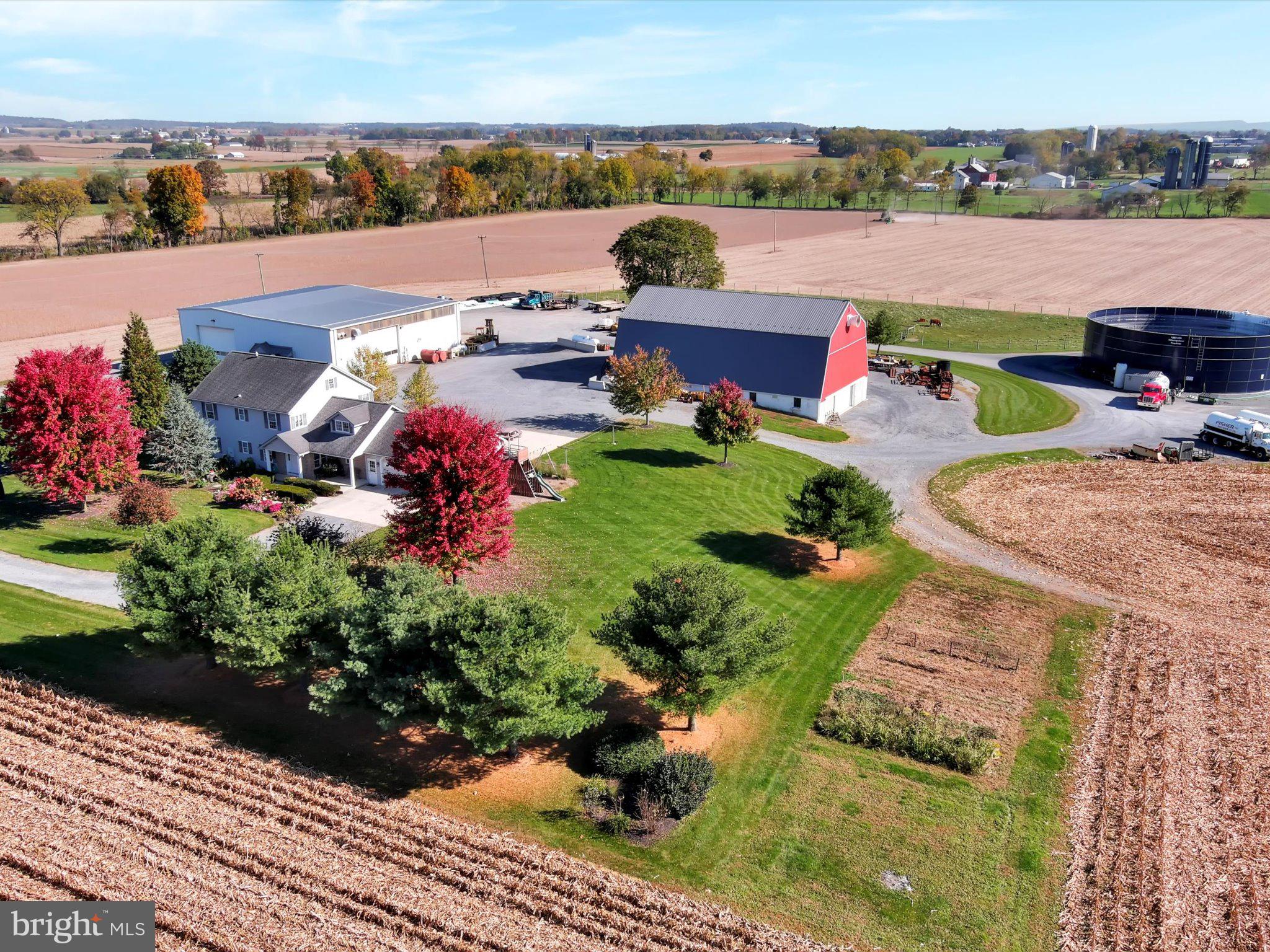 PUBLIC AUCTION - Saturday, June 10, 2023 @ 12 Noon. Open House - May 20th from 1-3 pm. Successful Bidder required a 10% non-refundable deposit & Settlement within 60 days. Buyer pays the 2% transfer tax. Highly Productive 67 Acre Farm with Multiple Operations. Approx 60 acres tillable. Approx 47 Acres of planted Beans & 13 Acres of planted Wheat which will convey with the property. 80’x80’ 2 Bay Shop W/4 16’ High Overhead Doors. Each Bay Has 3 Ton Overhead Crane. 400 amp 480Volt Service. 15 HP Screw Compressor, Radiant Floor Heat, Leased Until 12/31/24. 48’x80’ Bank Barn W/End Entry on Upper Level. Barn Has Been Renovated and Upper Level Is Insulated, Finished, Heated. Reinforced Concrete Floor. (Note: Floor Was Designed To Hold 2 Semi Trucks Loaded Parked Side By Side.) Lower Level Has Concrete Floor And Roll Up Commercial Doors. 1 Million Gallon Harvistore Slurry Store Manure Pit. Currently Licensed By PA DEP. Good annual income. Potential to continue with the current contract. Country 2 Story Custom Built Home Features - Country Kitchen, LR, Family Room, Sewing Room W/Closets, 6 BR’s & 3 Baths, including 1st floor Master BR & 2 Full Baths, Full Basement. 400 amp, 240V Service, Propane Heat, CA. NOTE: A rare Opportunity to Purchase a Very Neat & well organized Farm. This property sits back off the road giving you a private setting and a mostly level 67 acres. Home is in move-in condition w/immediate income.