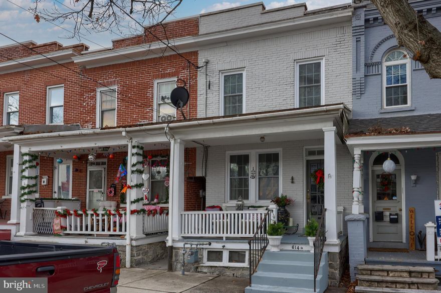 Welcome to 614-1/2 N Shippen St! Step right up onto the front porch and come on in. Here you’ll find hardwood floors, crisp white paint, black accents, an open floor plan and much more. The main floor contains the living room, dining area, and the kitchen. In the galley kitchen you’ll find stainless appliances, including a gas range, dishwasher and refrigerator, tiled floors and backsplash and granite surfaces. Off to the side you’ll find the half bath. Up on 2nd floor there's a cozy and convenient Ensuite (primary bed + bath), 2 more bedrooms, a full bath, and a  w/d unit in the hall; the hardwood floors extend to this space as well. HVAC system with AC and natural gas heat; natural gas hot water heater. There is a fenced backyard, with a concrete patio, river stones, and grass to enjoy evenings outside. We welcome you to take a look at what we call a well loved and cared for place!