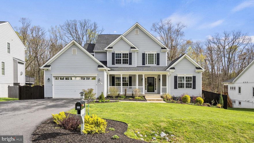 Beautiful seven year old home on a private cul-de-sac! This custom home was built by one of the top local builders in Fredericksburg and is loaded with extra features. Open floor plan with high ceilings. Gourmet island kitchen. FIRST FLOOR primary bedroom which is rare to find in a home in this price range. This home is move-in ready with new paint and flooring. Nothing to do but bring your furniture! Finished walkout basement, with room to add a Au Pair suite. The private back yard with oversized covered deck, complete with gas hookup, backs to trees for the ultimate in privacy. Below the deck is extensive hardscaping, surrounded with easy to maintain, professional landscaping. Don't miss the opportunity to own a unique custom home close to the VRE, and I-95 for commuters. This one has it all! Come check it out at the open house Saturday, April 6th!