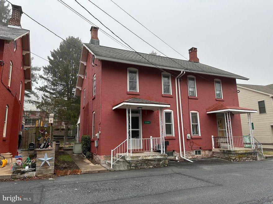 Welcome to historic Miners Village in Cornwall Borough. This remodeled 2.5 story brick semi-detached townhouse offers 3 bedrooms, 1 full bathroom, front and rear porches, hardwood floors, oil furnace with central air, refinished plaster walls, exposed brick, all new appliances, etc