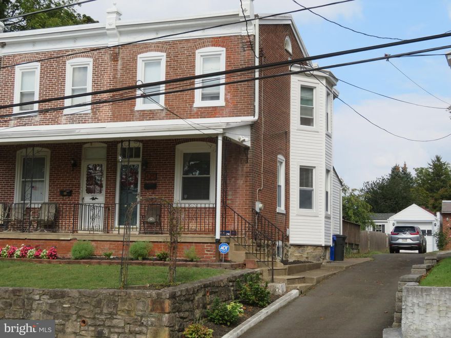 Charming  brick twin home in popular Cheltenham Village.   Just move right into this beautifully updated home and your job is finished.    Freshly painted and recently carpeted allowing you time to just relax.   Open floor plan adds space to the living room and dining area.  Expanded kitchen with plenty of cabinets and room for a family to sit down for supper.   Convenient laundry room is just off the kitchen.     Large rear deck for outdoor entertain and a great yard for the gardener in you!   Much of the electrical has been replace to make this a very safe home.  Did we mention the 14 x16 shed, great for storage and a garage to keep your car off the street.   Truly an exceptional home, so hurry to make an appointment.