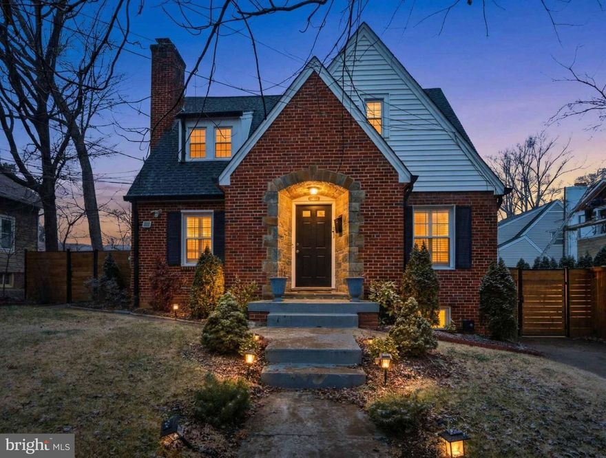 Love at First Sight! An extraordinary brick and stone Tudor showcasing 6 bedrooms and 5 full baths, thoughtfully renovated to offer refined modern luxury while preserving timeless architectural charm.

The main level features an elegant living room with a wood-burning fireplace, seamlessly opening to a designer chef’s kitchen outfitted with custom cabinetry, premium stainless steel appliances, quartz countertops, a statement backsplash, and an oversized island ideal for entertaining. A formal dining room adds sophistication, while a main-level bedroom and two full baths provide exceptional flexibility.

Upstairs, the private primary suite offers a serene retreat, complemented by two additional spacious bedrooms and a beautifully updated full bath.

The fully finished lower level with private entrance presents a complete living suite featuring two bedrooms, a full bath, a stylish eat-in kitchen with granite countertops and new appliances, and a generous living area — ideal for luxury guest accommodations, multigenerational living, or income-producing potential.

Outdoor spaces impress with a fully fenced backyard, expansive deck off the kitchen, and patio designed for elevated entertaining.

Significant upgrades include a new roof (2021), electrical panel (2022), central HVAC (2022), deck (2022), and water heater (2022).

A rare opportunity to own a distinguished residence offering space, elegance, and versatility in one exceptional home.