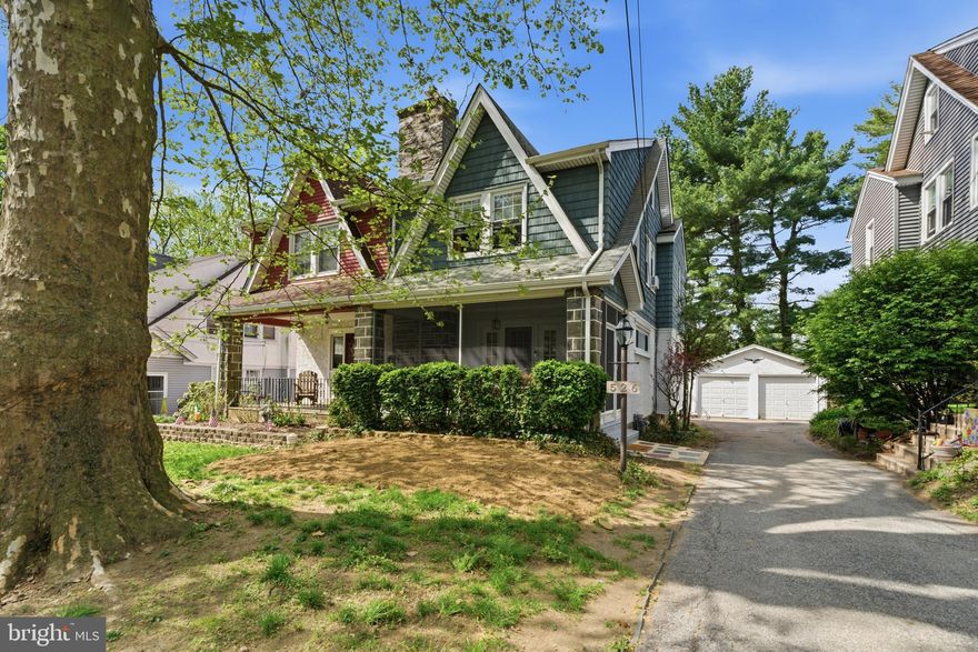 What a gem!  Welcome to 526 Country Club Ln!  The current owners have done a fantastic job updating this home during their ownership and it shows!!!  This home offers 4 beds 1.5 baths, an open kitchen concept with modern finishes, a true mudroom, partially finished lower level with powder room and a great walk-up 3rd floor! Country Club Ln is iconic and this home sits on the Llanerch side.  Enjoy the most beautiful views all year long.  Enter at the charming screened in porch and head on in!  The first floor is nice and open with it's spacious living room with fireplace and oak hardwoods that leads right into the kitchen and dining rooms.  The kitchen has been renovated to include beautiful 2 toned cabinets in a white and navy, amazing center island with seating, amazing higher end appliances, upgraded lighting, quartz countertops and backsplash and a really cool tiled floor.  Off the kitchen is the mudroom that could absolutely double as a breakfast room or even an office space if desired!  Upstairs on the 2nd floor you'll find 3 very nicely sized bedrooms with awesome closet space and an updated hall bathroom with tub.  The 3rd floor is awesome!  It offers a huge multi purpose room - a 4th bedroom, playroom, guest space or office space.  The lower level of the home is great with it's additional living space and recently added half bath.  The laundry and utilities are separate for convenience.  This home offers a lot of extra square footage, just where you need it and it's got a really great modern flare.  The detached garage is great for a smaller car or extra storage.  The backyard is level and was just sodded - one of the best views around town.  Located on a picturesque street framed by beautiful old sycamore trees offering an incredible walkability to all things Havertown.  You'll be so excited and proud to call this your own!
