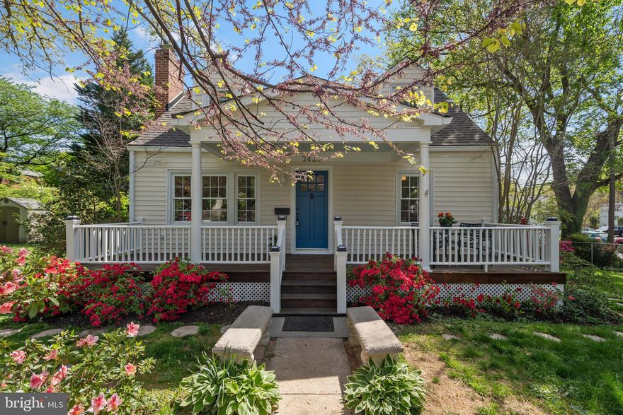Fall in love with this storybook home that blends classic charm with modern updates. The beautifully updated kitchen features sleek quartz countertops, a brand-new gas stove and microwave —perfect for your inner chef. Refinished hardwood floors flow throughout, complemented by fresh paint, a cozy fireplace, and abundant natural light. Enjoy morning coffee or evening gatherings on the wide front porch, ideal for relaxing or entertaining. Green thumbs will adore the fully fenced yard with shed. It's a true gardener’s paradise with established flower beds, blooming azaleas, lilies, camellias, redbud, weeping cherry, and many other vibrant perennials. The finished lower level offers a rec room with high ceiling—perfect as a playroom, home gym, or studio—with convenient walk-out stairs for exterior access. Bonus storage and workshop space complete the basement level.  Cherished by its owners, it has been well-maintained with quality materials, including Ipe wood decking, vinyl siding, replacement windows, and brand-new roof. All of this in a walkable location just minutes from the shops, restaurants, and parks of charming downtown Kensington! MARC Train, Wheaton Metro, and Beltway are nearby for commuters. Don't miss out on this house that feels like home! Offer deadline has been set for 2p, Mon, 4.28. Thanks!
