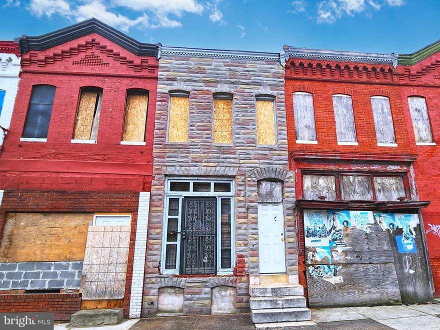 ONLINE AUCTION: Bidding begins 10/6 @ 10:00am, bidding ends 10/10 @ 12:10pm. List price is the suggested starting bid. This two-story shell townhouse is located in the Penn North neighborhood of Baltimore, Maryland. Residents have access to an array of attractions, including the nearby Coppin State University, the Mondawmin Mall, and the Druid Hill Park. The Penn North Metro Station provides easy access to other parts of Baltimore City. Deposit: $5,000.