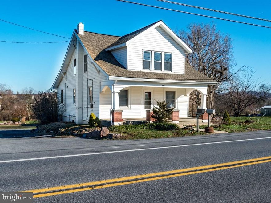 Single family home on a 1.80 acre lot features 4 bedrooms 2 full baths, 2 car detached garage with a wood/coal stove and a 1 car shed/garage. Bedroom on the first floor with full bath, and the laundry on the first floor. New windows & carpet.