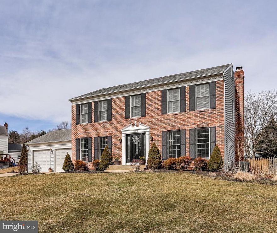 You will feel right at home the moment you enter this delightful brick front colonial that has been beautifully maintained with updates throughout. Custom painted in warm neutral colors accented with molding and trim. Wide planked rustic hardwood floors throughout the entire first level. Updated kitchen features a large center island/breakfast bar, stainless steel appliances and granite countertops. First floor family room off of the kitchen with a brick fireplace. Four spacious bedrooms on the second floor. Finished lower level room with a powder room and plenty of storage. Level, fenced back yard. New HVAC 2016. New washer/dryer 2017. New water heater 2018. Whole house custom cable wiring with CAT5. Gas available on street. SHOWINGS START SATURDAY, 3/16. OPEN HOUSE SUNDAY, MARCH 17TH 1PM-3PM.