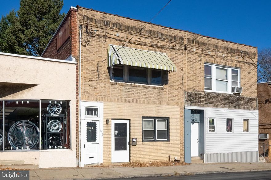 Looking for a lucrative investment opportunity? This commercially zoned row home offers the perfect blend of residential and commercial potential. The property is a spacious 2-story duplex, currently vacant and ready to generate income with ease. Whether you're an experienced investor or looking to expand your portfolio, this is a prime opportunity to tap into a high-demand rental market. This property would also be a great home for someone looking to own one unit and rent the other! Unit 1 features a Living Room, Eat-In Kitchen, Full Bathroom and Bedroom. Unit 2 features a Living Room, Full Bathroom, 2 Bedrooms if desired or 1 Bedroom with a back room which could be used as a Dining Area or Office, and Galley Style Kitchen with Deck. There is a full unfinished and dry basement. Laundry is located in the basement along with mechanics of property which are updated and in working order and plenty of room for storage. The backyard is fenced in. Parking is located on the street. This property has been well maintained however if desired could use some cosmetic updates to make even more rental income. Property is located a block away from public transportation (bus and trolley stops) and is within walking distance to a variety of restaurants and shops. Property features include units separately metered for electric, updated gas heating units and  updated hot water heaters (one is electric, one is gas). Schedule an appointment today to see this property and all of its potential.