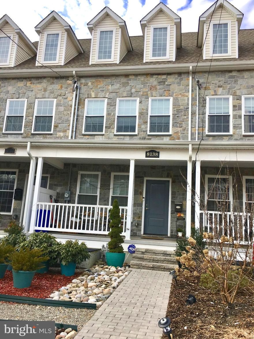 This sunny, spacious and luxurious townhouse is available for rent starting 7/1/2025.  The 1st  floor features an open living room, dining room and, a well-appointed kitchen with an island.  The rear sliding glass door opens to a deep back yard. The 2nd floor has two bedrooms, two full bathrooms. The 3rd floor has a primary bedroom with a wall-mounted gas fireplace, walk-in closet, deLux tiled bathroom that includes a soaking tub and a large glass shower stall. The hallway has a mini-refrigerator, sink and a skylight. The basement has front and back natural light wells, a full bathroom,  and a carpeted family room with a mini-bar sink and small refrigerator. Most rooms have high ceilings with fans and well-designed closets.  This house is in the heart of Chestnut Hill and is deceptively large and comfortable.