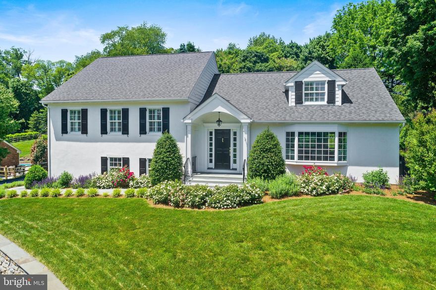 You are in for an absolute treat with this home! It is a five level home that has been lovingly designed inside and out. Every inch was completely renovated and updated in 2012 with the highest level of materials and details (a complete list of those details is located in the reports on the MLS). For the gardener, the landscaping along the driveway and in front of the home boasts 100 Rose Bushes, 88 Laurels and 127 Russian Sage Plants all in full bloom with a red, white and blue color scheme. The rear yard is a totally private oasis surrounded by mature Fir and Spruce Trees along with 88 Laurels. All the gardens are set to bloom from early spring through late fall. The large stone patio is terrific for entertaining and is surrounded by 19 white and red roses and 13 Russian Sage plants with 10 pink roses lining the garage wall. As you step up to the front porch and enter the open foyer, you will note that the flooring was installed with 2" strip top-nailed oak flooring in keeping with the era of the home. Large living room with a gas fireplace, beautiful millwork, built-ins and bay window. Formal dining room with a wide bay window and French Doors opening to the stone patio. Chef's kitchen with granite counters, large center island, two huge pantry closets, 36" Sub-Zero refrigerator/freezer, Bosch Dishwasher, GE 36" Induction Cooktop with downdraft ventilation, under-counter drawer microwave, 7' wide casement window providing panoramic views of the patio and yard. Level three of the home has three large bedrooms all with closet systems. The Hall Bath has a large walk-in marble shower with Kohler rain tiles overhead and wall shower tile, double vanity with limestone countertop, center drawers with convenient outlets along with heated marble flooring. Hall linen closet and Laundry Room. Level four hosts the Main Bedroom with dormer, two walk-in closets and 7' triple compartment cedar-lined dormer window seat. Main Bathroom with a large walk-in marble shower with Kohler rain tiles overhead and wall shower tile, built-in soaking tub with marble deck, double vanity with marble countertop and center drawers with convenient outlets, heated marble flooring, linen closet and a large walk-in closet. Level 5 is an office and sitting area with a bar for your morning coffee or evening relaxation with panoramic views of the garden. The lower level, Level one, has a playroom with built-ins, Australian wool carpeting, multi-color natural slate flooring, a powder room and an attached two car garage. A very fortunate buyer will be able to move right into this amazing home, begin life, enjoy entertaining on the patio, walks in the neighborhood, the award winning Tredyffrin/Easttown schools and the proximity to everything The Main Line has to share.