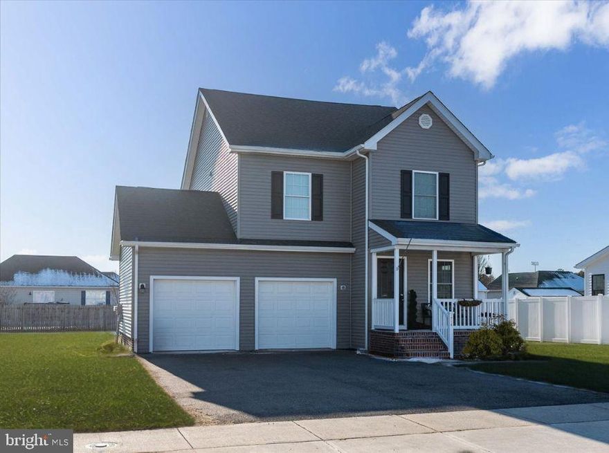 Located in the desirable Woodland Manor community in Pocomoke City, MD, this beautifully designed 4-bedroom, 2.5-bathroom home was built in 2021 by Malone Homes. Featuring a modern open floorplan, the home offers an ideal layout for comfortable living and entertaining.
The designer kitchen serves as the centerpiece, complete with granite countertops and stainless steel appliances. Luxury vinyl plank (LVP) flooring flows throughout the main living areas of the home, adding both elegance and durability.
The bedrooms are generously sized, with the primary suite offering a private retreat featuring a spa-like ensuite bath. Situated in a quiet community yet close to local amenities, this home combines modern finishes with thoughtful design. A must-see property for anyone seeking style and convenience.