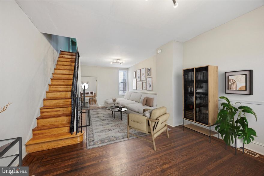 Discover 2967 Memphis St in Philadelphia's Port Richmond neighborhood. This 3 bedroom, 1 bathroom gem with central air is not to be missed! Nice front porch welcomes you into an open-concept living room flowing to a proper dining area, rare for Philly homes, then to a renovated kitchen. Three good-sized bedrooms, a spacious backyard, and a clean basement perfect for ample storage makes this a must see. Schedule your showing today!