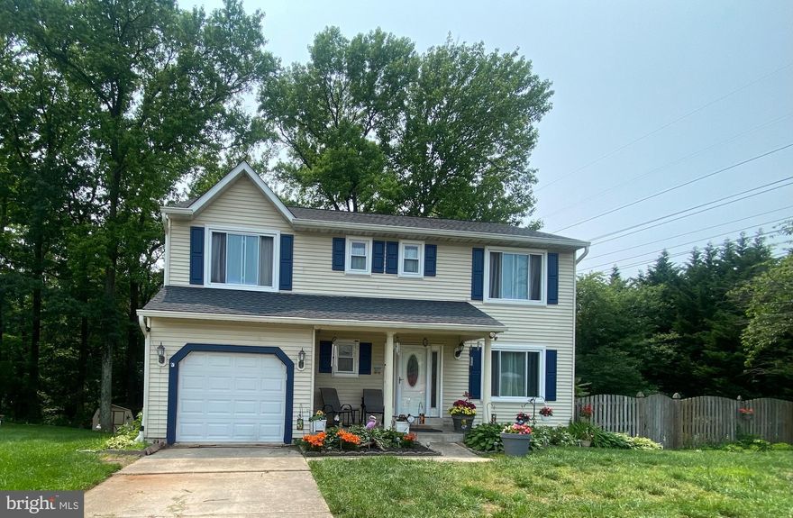 Very Special Offering at Shannon Square! This updated home sits on  an oversized 1/3 acre end of a culdesac  backing to trees.  Recent Updates include: Beautiful New kitchen with gourmet stainless steel appliances including wall oven,  cooktop, built in microwave, dishwasher and refrigerator, beautiful backsplash, soft close cabinetry and stone countertops and ceramic flooring. New Luxury Vinyl Plank flooring throughout the first floor living space.  Kitchen is open to a large family room just step out to the 13 x 12 deck and Relax!  The back yard is your private oasis, landscaped and backing to acres of trees!
New HVAC (2024).  New Windows, Roof and Gutters (2019-2020).  
2nd Floor Primary Bedroom has a huge private bath with large jacuzzi tub and separate shower.  3 more spacious bedrooms plus laundry.   Finished basement offers an additional  1/2 bath, plus a large rec room with walkout to the rear yard, and 2 more rooms for workouts, office,or hobbies as well as a storage /utility room. This home offers 3 finished levels -space for everyone, all freshly painted throughout! Lovingly cared for by the original owner!