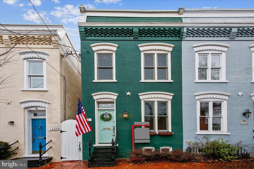 Zoned for Commercial or Residential this darling, END UNIT home is  move-in ready. Fresh paint, beautiful floors and a rarely found two large bedrooms and bathrooms on the upper level. First floor has welcoming living room with wood burning fireplace,  a powder room, a generously sized dining room, and then enter into a large, open kitchen with attached family room that views into the nice, fenced backyard. Lots of built-ins, closets have custom designed closet systems, there is a beautiful skylight (NO LEAKS!), and pine floors in main areas and upper level. Solid wood oak kitchen cabinets with Silestone counters, stainless steel appliances and tons of storage in the kitchen. Upstairs the second bedroom has a custom Murphy bed that conveys, tall windows, and a nice sized closet. The oversized primary bedroom has a large soaking tub and other welcoming features inc. tall ceiling. The basement is in very good condition and is about 6' in height with plenty of room for storing your things. You cannot beat the location so close to King St metro and all of the shops, restaurants, amenities, entertainment and cultural events that are just steps from the door in Old Town Alexandria. Prince St is one of the highly desirable historic streets on which to live and it terminates into one of the oldest remaining cobblestone streets in the country.  It also includes a newer full sized washer and dryer on the bedroom level.  Located just minutes from the airport, local military bases and DoD contracting offices, 4 blocks to the King St metro and Amtrak station, easy access to 495, and a short commute to Amazon HQ National Landing area.