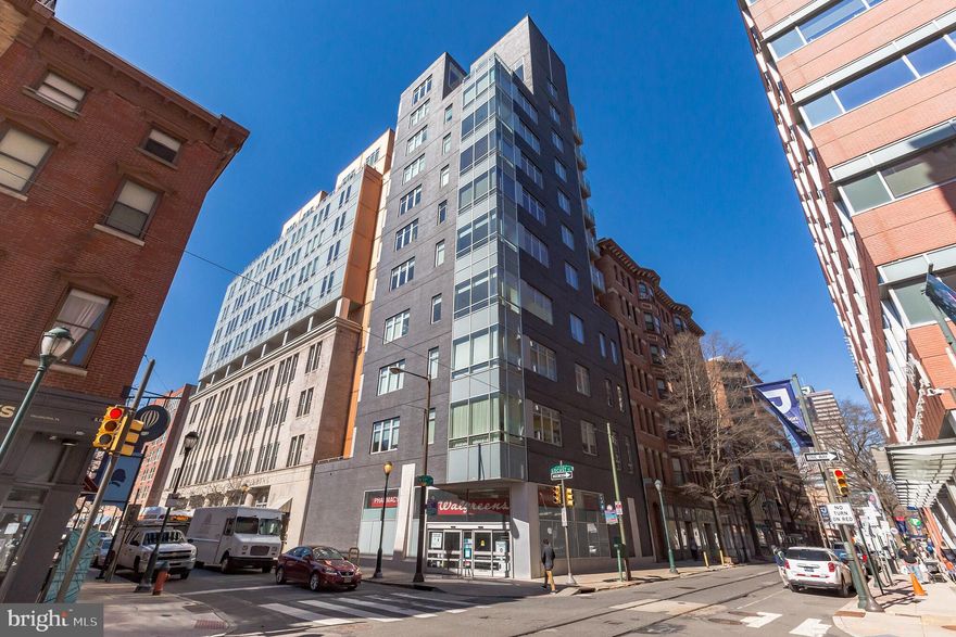 Seller very motivated so make offer. Amazing opportunity to live in a luxurious and expansive 2511 Square Foot condominium home, perched on a high floor on the southwest corner in the famed Western Union Building. Fantastic City views with 24 hour concierge and valet parking. This unit includes  2 car parking (1 sedan &  1 SUV),, 2 outdoor terraces, 3 en-suite bedrooms plus powder room, large den/office, gourmet kitchen, large pantry, great room, dining room, huge formal living room. Custom throughout with 10 ft. ceilings, laundry closet with front loading washer & dryer.   This custom condominium is centered around the  grand great room filled with light and a huge corner living room with fabulous city views. Custom cooks kitchen with floor to ceiling Teknika custom cabinetry, Calcutta marble countertops, and a dramatic Calcutta marble Waterfall island that seats 4 or 5.  Appliances include La Cornue range, La Cornue ventilated range hood, custom paneled 36” Sub-Zero refrigerator, Miele Speed Oven, Asko Dishwasher, Insinkerator disposal,  an instant hot filtered faucet, and a mounted TV (included).  Off the kitchen is a huge storage pantry.  Off the center great room are sliding glass doors to a large south facing terrace with fabulous western and southern city views. Also off the great room is a custom built entertainment bar including ample cabinetry, a Subzero Wine refrigerator with beverage drawers, a built-in  Miele Coffee & Espresso maker, and built-in ice machine. As you enter this condominium, to your left is a spacious home office with custom built-in desk followed by a spacious and sunny guest bedroom en-suite, with custom closet and wall of windows with unobstructed southern views.  Off the great room is a second en-suite bedroom with a wall of glass windows with spectacular unobstructed southern views of the city. On the opposite side of the great room is the spectacular Master Bedroom Suite complete with 2 custom walk-in closets done by Closet Works, spa-like bath with custom shower, wall mounted TV (included) and sliding glass doors to a 2nd private terrace with incredible sunset city views. Also included is a laundry room with front loading Electrolux washer & dryer, custom lighting, automated blackout shades and window blinds through out, and custom maple Chevron flooring throughout. Included in the sale is a huge 10 X 12  private  storage room that conveys  (4 spaces joined into one) located on the 2nd floor.  This centrally located Cecil Baker designed building offers 24 hour doorman, fitness center, valet service and is within walking distance from all the city has to offer. Steps from Jefferson and Pa. Hospitals, historic sites, theatre, restaurants, commerce, business district, and the Arts.  All furnishings are negotiable. Conde fee of $195 for each parking space.