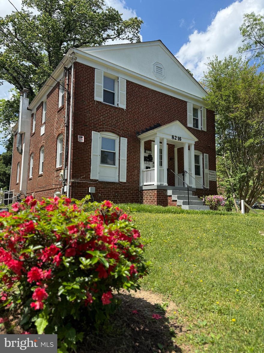 Welcome to 8216 Nolte Avenue, an extraordinary investment opportunity located in one of Silver Spring’s most desirable neighborhoods. A rare find in today’s market, this fully detached, all-brick Colonial is a four-unit multifamily building situated on a coveted corner lot—positioned to command both exceptional attention and value.

This property is an investor’s dream, offering immediate cash flow and unmatched potential for those looking to maximize returns in one of Montgomery County’s most sought-after areas. With each of the four units in a single legal structure, the building streamlines ownership, simplifying management and maximizing operational efficiency.

Best of all — there is NO HOA, offering complete freedom and flexibility for owners without the burden of additional monthly fees or restrictions.

Having undergone recent upgrades, including brand new carpet, fresh padding, and tacks—this property is move-in ready for tenants or positioned for minimal capital improvements, giving you the freedom to scale quickly.

Beyond its impeccable structure, the corner lot delivers a generous backyard with mature trees, adding a rare outdoor oasis in a multifamily property. Whether for tenant enjoyment or future development potential (subject to zoning approvals), the spacious lot offers multiple opportunities for value creation.

Strategically located just moments from downtown Silver Spring, this property is perfectly positioned to benefit from the area’s strong rental demand, access to the Metro, and proximity to the DC line. The location is not only ideal for tenants but ensures steady long-term appreciation in a fast-growing market.

This income-generating asset is being offered strictly as-is, giving the discerning investor the opportunity to add their personal touch or leverage the building’s existing high-quality fundamentals for maximum returns.

An opportunity like this doesn’t come often—take advantage of this corner lot gem in one of the DMV’s hottest real estate markets.