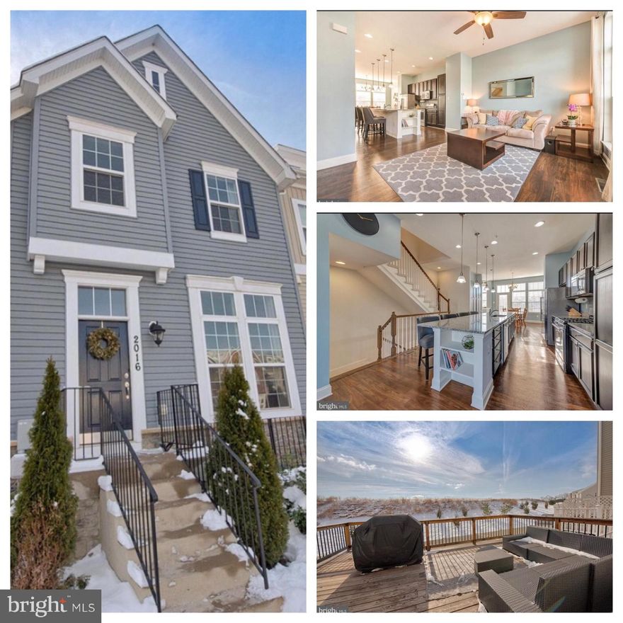 Welcome home!!! This 4 year old townhome has everything you need and more! Spacious, open layout is perfect for entertaining. 10 foot ceilings on the main level and 9 foot ceilings on bedroom and basement levels allow for tons of natural light! Tuscarora Creek amenities include multiple tot lots, clubhouse, and a community pool. 4 bedroom; 2.5 bath, fantastic 13 foot kitchen island, entry onto main level, vaulted/angled ceiling in master bedroom, enhanced (wood closet systems) walk-in, his/her closets in master bedroom, pocket office on main floor, laundry room on bedroom level, fully finished basement includes large 4th bedroom with egress window, full bathroom rough-in in basement, large deck with stairs, fenced in yard that backs to open space! This home backs to a hillside for additional privacy. What more could you want? This home is move-in ready!