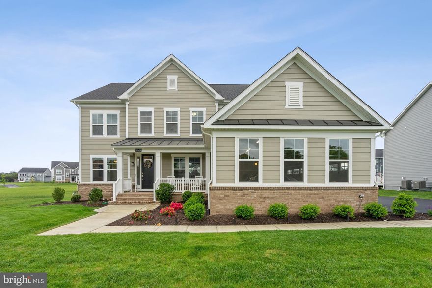 Spectacular and handsome woodside-model colonial, only two years old, built in 2022 by Pulte homes in the sought after " Bull Run Reserve"  community sighted on a 0.38 acre lot with a lush green flat backyard!! This terrific property has a total of 5014 SQ/FT on 3 levels with 5 bedrooms, 4.5 baths and 3 car garage. THE MAIN LEVEL  features hardwood floors,  an entry foyer that invites you to a dramatic 2 story family room with a fireplace and  wall of windows open to a stylish gourmet kitchen with a big center island , quartz counter tops, tall cabinets, S.S appliances and a big pantry room.  The kitchen opens to a breakfast room and the most attractive screened porch with a gorgeous stone fireplace and views to the lush green yard, perfect for relaxation  or summer dinners. The main level also offers  a spacious  dining room perfect for entertaining, a study with French glass doors,  a first level bedroom with a full bathroom, a powder room, a laundry room and mud room at entrance of the 3 car garage.  THE UPPER LEVEL features a very spacious primary bedroom with views to the yard, 2 walk in closets and a luxurious bathroom with an oversized shower and vanity. A second bedroom with ensuite full bath , and a third and fourth bedroom sharing a full bathroom. THE LOWER LEVEL features an all purpose recreation room with neutral carpets and recessed lights perfect for a play room, gym and entertaining. Room and rough-in plumbing available to build a full bathroom, HUGE storage room that can be finished as well. Bull Run Reserve is nestled in a tranquil wooded setting with over 100 acres of open space, offering serenity and accessibility!!