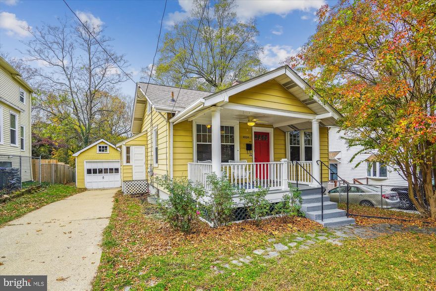 This Adorable Bungalow w/detached garage, south-facing sunroom & deck is priced for today's market and is move-in ready.  
This  2BR 2 BA 1923 detached home has an updated kitchen with stainless appliances (gas stove), granite countertops, Maple cabinets - some glass-fronted, and a breakfast nook!  Enjoy wood floors & high ceilings throughout the main level and double pane windows that flood light into the home. The south-facing rear sunroom is a joy for plants and winter sunshine - it's great for an entertainment space with year-round heating and cooling, or a formal dining room if desired. It overlooks a Trex surfaced deck that is ideal for 3 season entertaining, overlooking a deep southwest-facing fenced garden!  It even has your own bomb shelter installed (sold as is) - an interesting relic from the 1950s that was certified by the Federal Government with a sticker. There's lots of storage room and another bathroom in the walkout basement.  The detached garage sits at the end of a long driveway - good for 3-4 cars, and makes a great storage shed or a possible art studio - and when combined with the basement gives plenty of room for hobbies!  Gas-forced air heating and Central Air Conditioning are featured in this cute home and the roof was new in 2020. 
Mount Rainier was Sustainable Maryland Certified in 2012 (one of only 4 towns then), after passing a "Going Green" ordinance, and has renewed its certification several times since. It offers small-town appeal in an urban setting that is a short ride away from Capitol Hill. Local Citizens are proud of the revitalization taking place, the tree-lined streets, and active civic engagement. It's also a Historic District, allowing for State Tax Credits for approved repairs/upgrades to buildings. You are a short stroll from the locally famous Glut food cooperative (since 1969), Joe's Movement Emporium (dance, yoga, children's pre-, and post-school programs), and the Arts District that stretches along the Route 1 corridor. Artists working from home in the City don’t need a special license to work on and sell art from their home studios. Walk to Pennyroyal Station with New American Cuisine and Dodah's Kitchen Vegan restaurant. You are a short drive from Pizza Paradiso, Franklin's Brew Pub, and Busboys and Poets - all in nearby Hyattsville City. At nearby Fort Lincoln, there’s shopping anchored by Costco. It's just over a mile from West Hyattsville Metro (Green Line) and Brookland CUA (Red Line) and with bus service nearby on Route 1 connecting several major bus routes including Rhode Island Ave. Metro.  The home is one mile from West Hyattsville Metro Station and has a 76 Walk Score (Very Good) while for bikers a 65 score and for nature lovers, there is easy access to the National Arboretum and miles of bike/hiking trails along the Anacostia River connecting to Washington DC and north into College Park via the Paint Branch Creek. Route 50 provides quick access to the BW Parkway and I-495. 
This home is eligible for the Welcome Home Grant offering up to $10,000 for downpayment and closing costs (primary residences only, No PMI, household income limits, ownership counseling required, gift funds can be used).  
Fabulous for downsizers, artists, or move-ups in a close-in location near to Arts District!
A true gem!