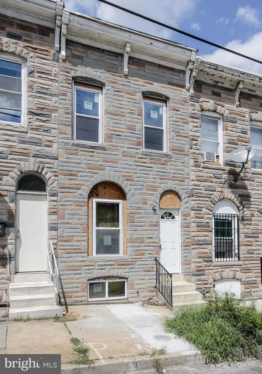 THE OPPORTUNITIES ARE ENDLESS! A GREAT PROPERTY FOR A BUY AND HOLD OR FIX N' FLIP INVESTOR! THIS IS PERFECT FOR A HOMEBUYER TO FINISH UP & RENOVATE WITH A 203K RENOVATION LOAN! JOIN THE MOVEMENT IN EAST BALTIMORE AND TAKE PART IN THE GROWING DEVELOPMENT! LESS THAN MILE FROM JOHNS HOPKINS HOSPITAL & A FEW BLOCKS FROM PATTERSON PARK! Call or Email Shraga: 443.844.1020 or shraga@themdteam.com