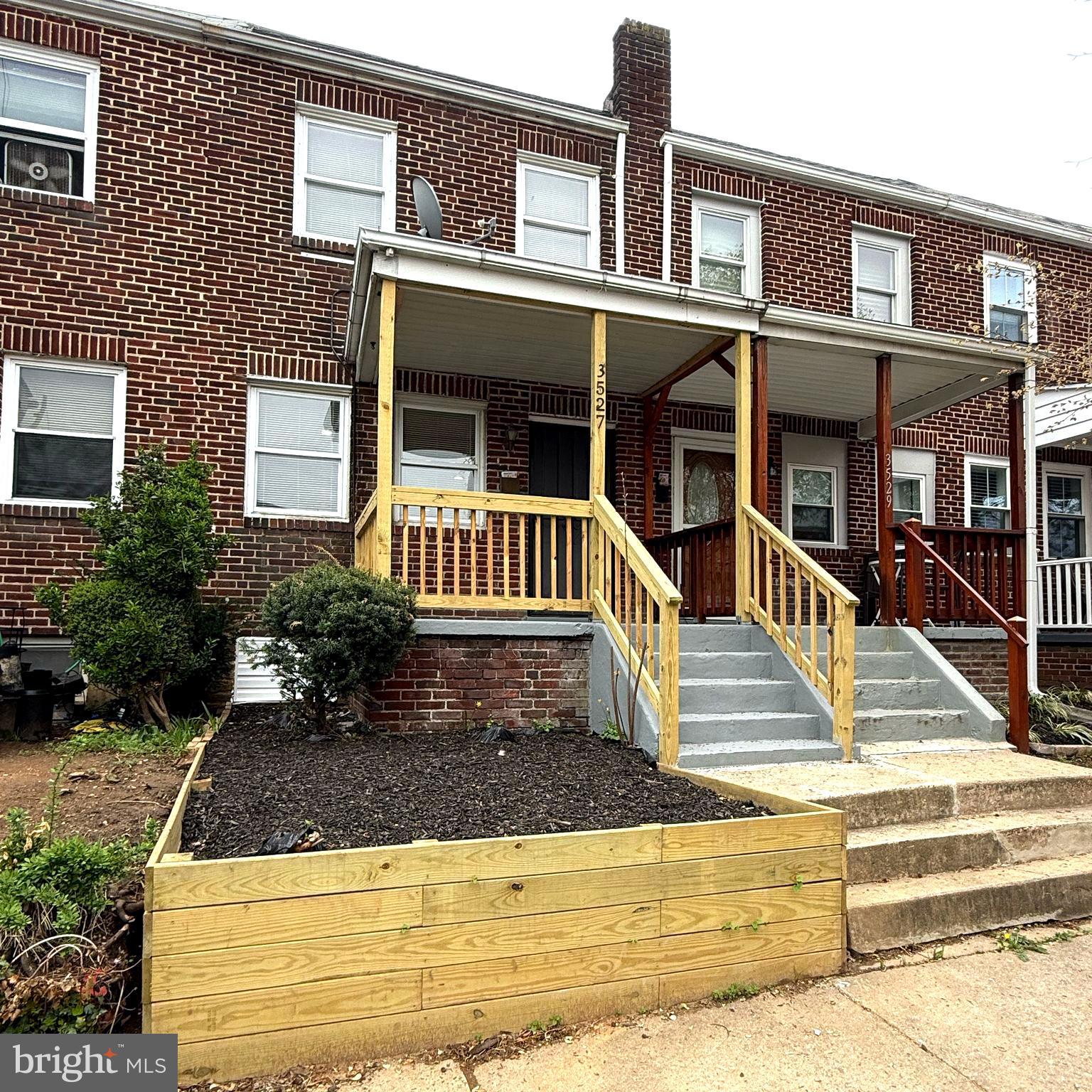 This stunning, fully renovated townhouse has been thoughtfully designed to provide both style and comfort. It offers an open concept main level that flows into the living room, dining and kitchen space with a great storage space that could work as a pantry. This townhouse offers 2 bedrooms and 2 bathrooms with a fully terminated basement. New AC unit, Water heater, roof, and appliances, new and comfortable porch. Updated Luxury bathrooms with brand NEW vanities, tiles, faucets, light fixtures and shower systems, and a skylight. Located in Brooklyn Park neighborhood, in a very quiet street. This home is close to Garret Park Maryland and the Enoch Pratt library. Sellers put a lot of design and efforts to make this the perfect house for you and your family.