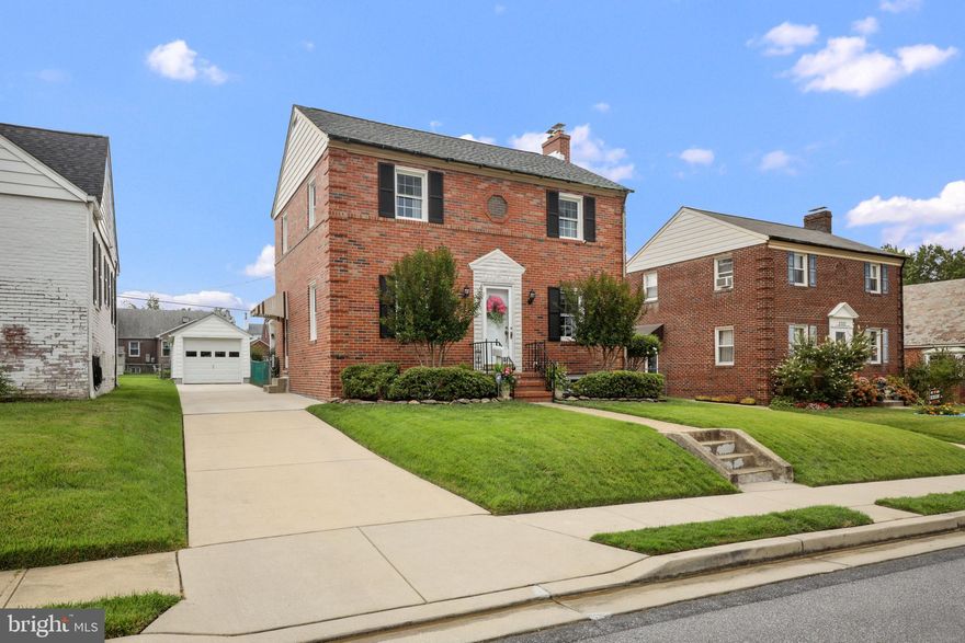 OFFER DEADLINE 4 PM SUNDAY. This beautiful brick-front colonial has a long, private driveway, leading to a detached garage, an expansive, lush yard, and a lovely, covered patio! With three bedrooms, two full bathrooms, updated windows, newer roof, hardwood floors, and a partially finished basement, there's nothing to do here but move in enjoy. This home is in immaculate condition, having been owned by extremely meticulous homeowners for the last 30 years; the list of updates and maintenance is nearly endless. Come visit today!