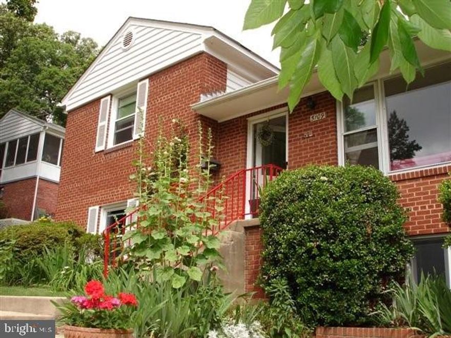 OPEN HOUSE SUNDAY 7/9 1-3pm. Contemporary style split level with multiple skylights, added windows creating a home infused with natural light. French doors opening to deck and private yard. 5 bedrooms, 3 full baths. All 4 finished levels have large windows and are full of light. Hardwoods. Table space updated kitchen with stainless steel appliances and butcher block counters. Separate lower level entrance  suite with fridge, sink, ensuite bath.  Double pane windows. LOCATION near NIH, Walter Reed, Wildwood Shopping Center, bus lines, 495, Metro. Available now. Just painted.  Owner prefers long term lease. Use rentspree for application