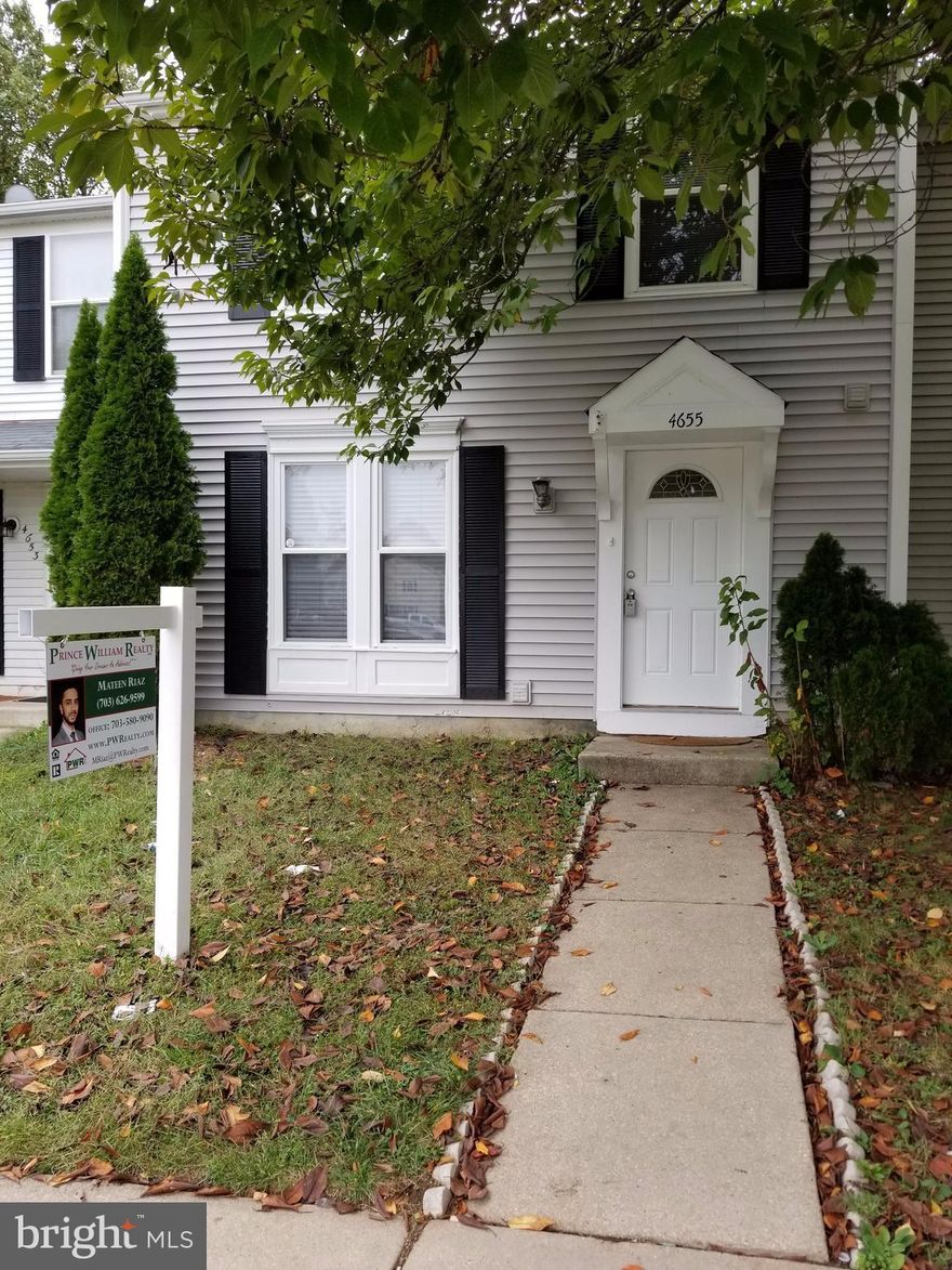 LOCATION!! LOCATION!! Ready To Move in, 2 Level Town House, 3 Bedrooms, 1 & Half Bath, Freshly Painted, Professionally Cleaned, Storage Shed in Fully Fenced Back Yard, Deck, Washer & Dryer, Minutes Away From Everything Shopping, Dining, Schools, Hospital, Potomac Mall,