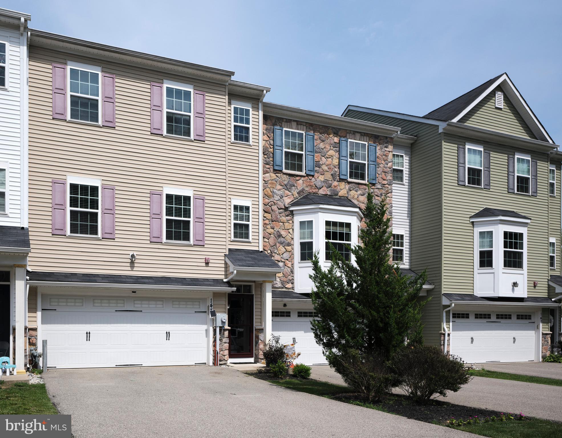 Welcome to 143 Graystone Drive – Where Luxury Meets Comfort in Somerton Valley! Experience refined living in this beautifully maintained 3-bedroom, 2.5-bathroom townhouse located in the highly sought-after Somerton Valley community. Perfectly situated on a premium lot, this home blends timeless charm with high-end finishes and thoughtful craftsmanship throughout. Step inside to a welcoming foyer that leads to the main level, where soaring 9-foot ceilings and an expansive great room create a bright and open atmosphere. The heart of the home is the gourmet kitchen, showcasing 42-inch custom cabinetry, gleaming granite countertops, a center island, and stainless steel appliances—perfect for both everyday living and entertaining. Just off the kitchen, step onto a spacious deck with picturesque, park-like views—a peaceful space to unwind or host guests. Upstairs, retreat to the light-filled primary suite featuring dual walk-in closets, and a luxurious en-suite bath. Two additional generously sized bedrooms, a well-appointed hallway bath, and a conveniently located laundry room complete this level with style and function.The fully finished walkout lower level is a versatile space that is roughed out for a bathroom — ideal for use as a media room, home gym, office. Enjoy direct access to a fenced backyard and a two-car garage, with additional driveway space to accommodate up to four more vehicles.Ideally located just 30 minutes from Center City Philadelphia, this home offers exceptional convenience with easy access to major highways, SEPTA and Amtrak stations, PARX Casino, and the many parks, restaurants, and recreational amenities of Bensalem Township.This move-in-ready home is more than just a residence—it’s a private retreat offering luxury, flexibility, and convenience in one of the area’s most desirable communities.