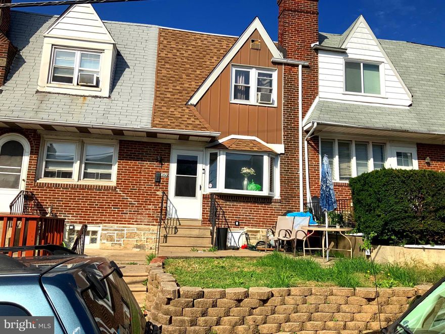 Location, location! Property is fire damage , need some repairs, sold in as is condition. This Solid large spacious row/townhouse with attached garage also has parking space in the rear. Very convenient location just one block to 69th Street train station and shopping center. First floor living room, formal dining room, large eat-in-kitchen. Upstairs 3  size able bedrooms and nice hall bathroom. The  finished walk-out basement with full bathroom. Drive or take train  into the City fast, or take the trolley to Media to dine under the stars! Easy to get to shopping centers, school , the hospital, eateries thy city of Philadelphia. Good  for owner occupant or rental! Basement has high ceiling. ,  just need cosmetic fixes. Great location close to everything, transportation, schools and 69th street shopping center. 5 minutes to Center city and 15 minutes to Philadelphia airport. One car attached garage. There are new vinyl floors .  It will not last. (Some pictures are old)