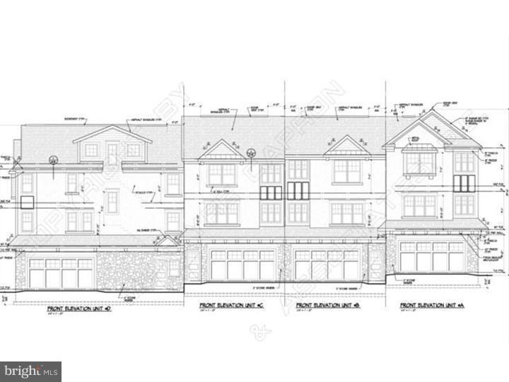 Welcome to Woodside Crossing. Four carriage-home style townhomes are walking distance to the train, Suburban Square, local shopping, dining + recreation. Built by Michael Cutler Builders, homes are thoughtfully designed w/ luxurious, care-free living in mind. The first level includes a 2-car garage w/ interior access to the entry + flex space w/ full bathroom, elevator option/closet, storage + opens onto the back patio. The middle level consists of an open floor plan w/ hardwood floors, 9-foot ceilings (throughout) + moldings. The eat-in island kitchen w/ space for dining table includes: granite counters, pantry, Bosch dishwasher, GE Profile range, + deck access. The kitchen opens into the dining/living area w/ fireplace, closet, powder room + private office. On the top level the en-suite master BR w/ his/her closets + gorgeous bathroom w/ soaking tub + walk-in shower. Laundry + linen closets, full hall bathroom, and two guest bedrooms. Taxes + fees estimated. Luxury upgrades available. Spring 2014 delivery.