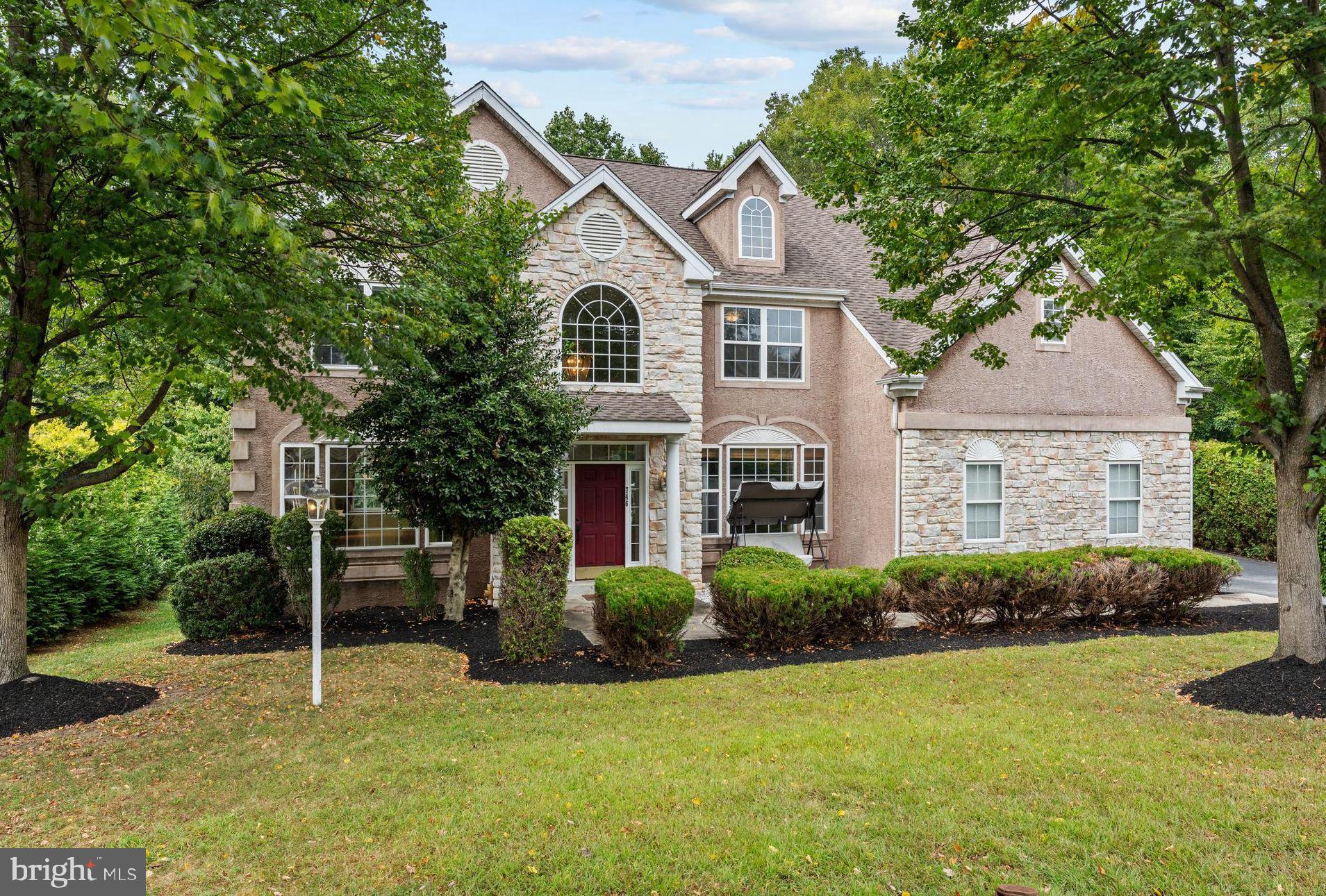 746 Kelli Lane is one of the largest homes in the coveted Springfield Chase neighborhood. The location is a cul-de-sac street convenient to shopping centers, restaurants, and major roads. The curb appeal of the home is mirrored with the grandeur inside. An elegant two-story foyer with a gracious turned oak staircase welcomes your guests. To the left are the spacious formal living and dining rooms, and to the right of the foyer is a private office with French doors and a view of the front yard. Moving into the kitchen, you ll find exactly what you ve been searching for. A gourmet kitchen featuring upgraded cabinetry, granite counters, high end and stainless appliances. The large center island and butler s pantry with wet bar make entertaining a breeze in the spacious eat-in kitchen. Open to the kitchen is an impressive two-story family room with dramatic ceilings, a stone gas-fired fireplace, and convenient back stairs. A composite deck is accessed from the kitchen through sliders that allow you to enjoy the beautiful wooded back yard views year-round. Stairs from the deck access the back yard and connect to the lower patio and the huge finished lower level living space. The fully finished, walk-out basement offers over 1,800 of additional living space, a full bath, and bar area. Large windows allow sunlight to pour in making this a terrific living space. Back upstairs and onto the second floor of the home, the master bedroom suite features two large closets and a spacious master bath with soaking tub and separate shower. A second bedroom with an en-suite bath and three more bedrooms additional full bath and a Jack-and-Jill bath complete the second floor. Lots of storage and closet space.