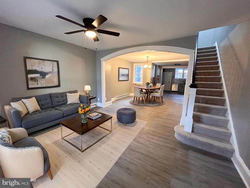 Step into this fully renovated 3-bedroom, 1-bathroom home in the vibrant Elmwood Park section of Southwest Philadelphia, where modern upgrades meet incredible potential. With over 1200 sqft of space, this home is perfect for those looking to start their homeownership journey or investors seeking a smart opportunity. The unfinished basement, with a convenient front entrance, offers endless possibilities—easily convert it into a duplex, thanks to the property’s RM1 zoning. Currently, a tenant is paying $1,500/month on a month-to-month lease, making this a great option for instant rental income or the option to purchase vacant and make it your own. Whether you're a first-time homebuyer looking for a home with room to grow, or an investor eager to expand your portfolio, this property is an opportunity that shouldn’t be missed. The timing is now—make this house your home or next investment, and start building your future today.