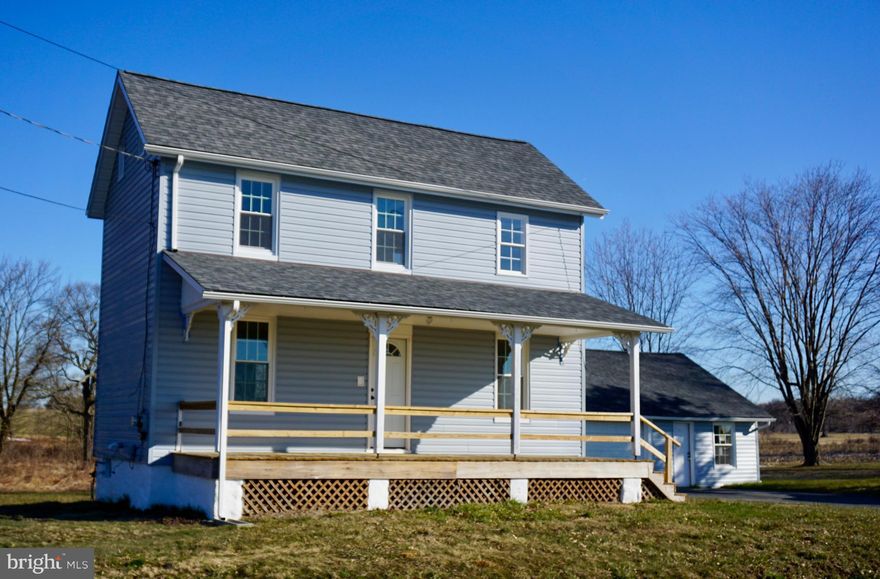 Yesterday meets today! Enjoy peace and tranquility in this renovated farm home convenient to major commuter routes & Town of Rising Sun.Updates to plumbing/electric/Kitchens and baths. Kitchen features island with granite. Laminate flooring on main level. New FHA propane gas furnace. Detached garage ideal for storage or your favorite hobby. Owner installing County approved septic holding tanks.