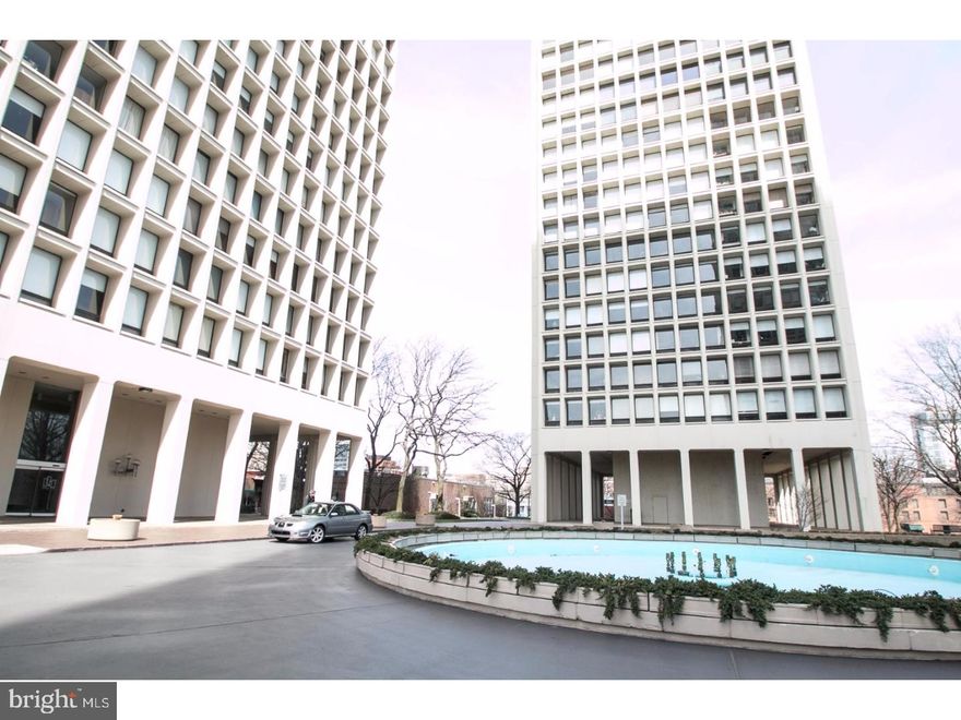 Welcome to this beautiful urban treasure combining 3 uniquely designed units situated on the breathtaking 28th floor at Society Hill Towers....can you say "26 windows"? Enjoy the gorgeous Center City skyline from your spacious Living Room w/ granite flooring, marble /double fireplace and large adjoining formal Dining Room. Continue to enjoy the magnificent view from your impressive Kitchen featuring: custom cabinets as far as the eye can see, corian counters,6 burner Thermador Range, subzero refrigerator, wine bar w/ seating, huge pantry and a sizable eating area (which can be easily altered for more kitchen space) Your Master Bedroom offers high quality ash flooring and custom wood baseboards. The current owner is using the 2nd bedroom space as a personal walk-in closet.....you can do your own thing!! Your luxurious Master Bath offers granite flooring, newer tile surround stall shower, double sink and additional private room separated by custom pocket doors. Continue to your charming 3nd Bedroom w/ hardwood flooring and full private Bath w/ jacuzzi tub. Extra Rooms include: Private Office and Laundry Room. Upgrades include: Custom window treatments throughout, Bosch appliances, recessed lighting and other high end finishes throughout. The well managed grounds offer amenities such as: In ground swimming pool, exercise room and 2 story underground parking garage w/ additional rent. This magnificent home can just partially be described with photos.....make your appointment and be prepared to be wowed !!