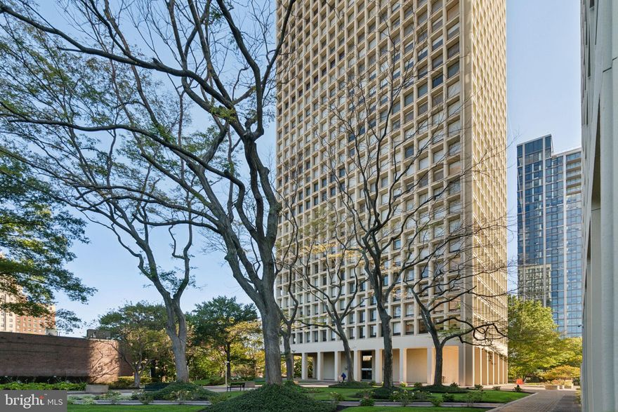 This rare 29th-story southwest corner unit is a once-in-a-generation offering! Enjoy unencumbered views of the center city skyline, Independence National Park, south to the stadium district, and even glimpses of the river. This two-bedroom residence features floor-to-ceiling windows in every room and tasteful updates throughout the home. The floorplan features generous living space along with ample storage. Substantial capital improvements in the building include new HVAC systems, recently refinished exteriors, and a contemporary remodel of the lobby. Conveniently located blocks away from Headhouse Square, Penn's Landing, Old City, Washington Square, and "America's Most Historic Square Mile." The dining, shopping, museums, and recreation at your doorstep are limitless, including the brand new 12-acre park currently under construction capping I-95. Condo fees include all utilities, a master insurance policy, common area maintenance, snow and trash removal, 24/7 security, and onsite management. An underground parking garage, outdoor pool and bbq area, fitness center, hospitality suite for guests, and a beautiful 5-acre campus complete the lifestyle offering. Inquire for pricing and availability of these amenities. Come see why world-renowned architect I.M. Pei called this the best maintained residential property he ever designed, and then become a part of its continued legacy here in the city of brotherly love.