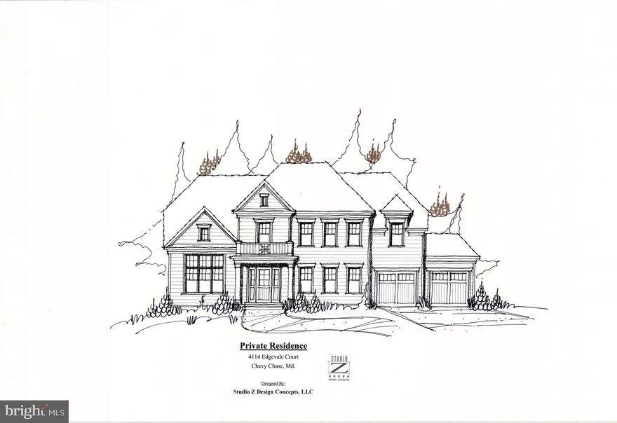 Make this your new home and move-in before the holidays! Still time to customize! Carolyn Homes is proud to present this stunning new home designed by Studio Z and built by Woodside Builders. Home features 5,526 SF of living space with 6 bedrooms, 4.5 baths on a prime .34-acre lot in the highly sought-after BCC school district. Light-filled floor plan w/ 10 ft. ceilings, lovely hardwood floors, built-ins and other high-end finishes. Gourmet, eat-in kitchen with quartz countertops, stainless steel appliances, and abundant cabinetry that opens up to an expansive family room, perfect for entertaining the whole family. Main level also features a bedroom/in-law suite w/optional 5th full bath, formal living area, and large formal dining room. 2nd level boasts an expansive master suite, spa-like master bath, 3 additional generously sized bedrooms, and 2 more full baths. Walkout lower level w/patio, sun-filled rec room, addt'l bedroom & full bath,  home theatre room, technology or photo lab, opt. wine cellar, and plenty of storage. 2-car garage, mud room, and more! Minutes to downtown Bethesda and DC, and located in a quiet cul-de-sac, this house is the perfect 10! PLEASE NOTE: RENDERING IS FOR THIS PROPERTY, BUT OTHER PHOTOS ARE "SIMILAR TO" THIS PROPERTY.